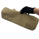 COACH KHAKI STRIPE NYLON TOTE BAG