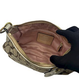 COACH SIGNATURE FLORAL SHOULDER BAG