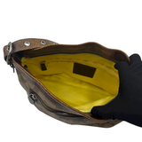 COACH TAN SIGNATURE SHOULDER BAG