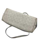 COACH LIGHT SIGNATURE ZIP TOTE BAG