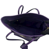 COACH PURPLE LEATHER TOTE BAG