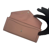 COACH TAUPE LEATHER LONG WALLET