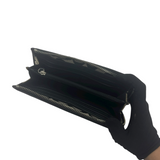 COACH BLACK & RED SIGNATURE LONG WALLET