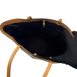 COACH SIGNATURE GOLD TRIM TOTE BAG