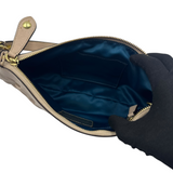 COACH TAUPE LEATHER SMALL SHOULDER BAG