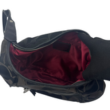 COACH BLACK SIGNATURE HOBO BAG