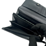 COACH BLACK SIGNATURE CANVAS WALLET