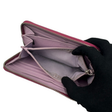 COACH KHAKI & RED SIGNATURE LONG WALLET