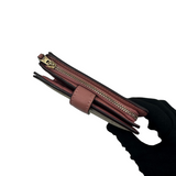 COACH SIGNATURE KHAKI & BLUSH SMALL WALLET