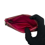 COACH SIGNATURE KHAKI & PINK COIN PURSE