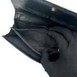 JIMMY CHOO BLACK STAR-STUDDED LEATHER WALLET