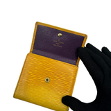 LOUIS VUITTON YELLOW EPI SMALL WALLET
