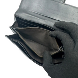 FENDI BLACK FF CANVAS CONTINENTAL WALLET