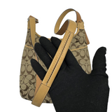 COACH SIGNATURE KHAKI CROSSBODY BAG