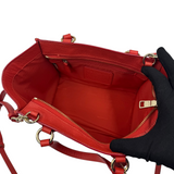 COACH RED LEATHER MINI BENNETT CROSSBODY