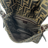 FENDI ZUCCA BROWN SHOULDER BAG