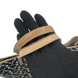 COACH BLACK & CREAM SIGNATURE TOTE BAG