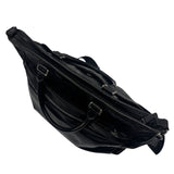 COACH BLACK LEATHER WEEKENDER BAG