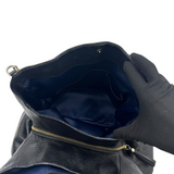 COACH BLACK MADISON PHOEBE LEATHER BAG