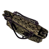 COACH PURPLE SIGNATURE HAMPTON TOTE