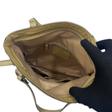 COACH TAN LEATHER HIPPIE FLAP CROSSBODY BAG