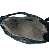 COACH SIGNATURE TEAL HOBO SHOULDER BAG