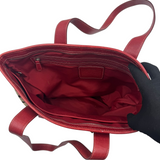 COACH SIGNATURE HAMPTONS RED TOTE BAG