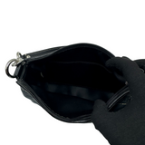 COACH SIGNATURE BLACK CANVAS POCHETTE BAG