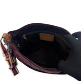 COACH NYLON CRANBERRY CROSSBODY BAG