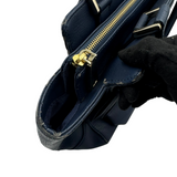 LANVIN EN BLEU NAVY LEATHER TOTE BAG