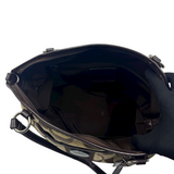 COACH BROWN SIGNATURE STRIPE TOTE BAG