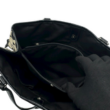 COACH BLACK SIGNATURE TOTE BAG