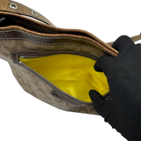 COACH TAN SIGNATURE SHOULDER BAG