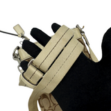 COACH SIGNATURE KHAKI CROSSBODY BAG