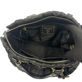 PRADA NAPPA GATHERED TESSUTO BAG