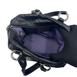 COACH BLACK LEATHER LARGE TOTE BAG