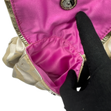 COACH BEIGE SIGNATURE DOUBLE POCKET CROSSBODY BAG