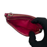 COACH SIGNATURE KHAKI & PINK COIN PURSE