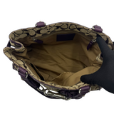 COACH PURPLE SIGNATURE HAMPTON TOTE