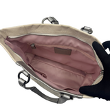 COACH ASHLEY IVORY LEATHER TOTE BAG