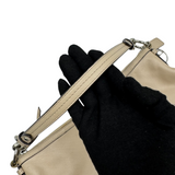 COACH LEATHER BEIGE SHOULDER BAG