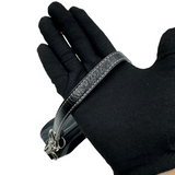COACH SIGNATURE BLACK CANVAS POCHETTE BAG