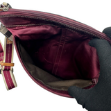 COACH NYLON CRANBERRY CROSSBODY BAG