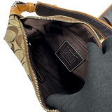 COACH SIGNATURE CANVAS & LEATHER HOBO BAG