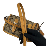 COACH SIGNATURE BUCKLE SHOULDER BAG