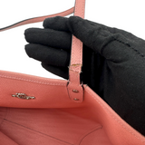 COACH SIGNATURE PINK TRIM TOTE BAG