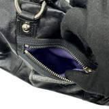 COACH BLACK LEATHER LARGE TOTE BAG