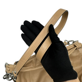 COACH TAN LEATHER HOBO BAG