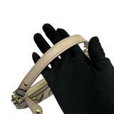 COACH TAUPE LEATHER SMALL SHOULDER BAG