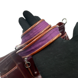 COACH BURGUNDY PATENT LEATHER TOTE